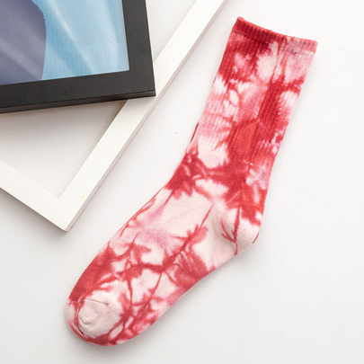 Tie Dye Crew SocksSkateboard High-mouth Tube Socks Male Socks